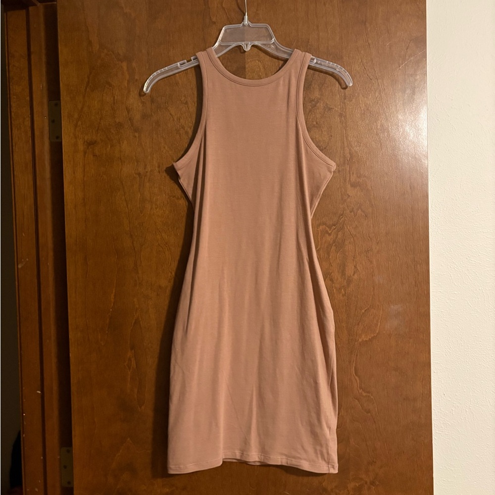 brown mini dress